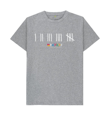 Athletic Grey Men's White Tally T-Shirt