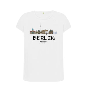 White Berlin 25.2 Black Text Women's T-Shirt