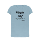 Stone Blue Women's Wifey for Lifey (black text) T-Shirt