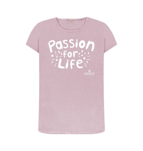 Mauve Women's Bubble Passion for Life T-Shirt