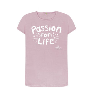Mauve Women's Bubble Passion for Life T-Shirt