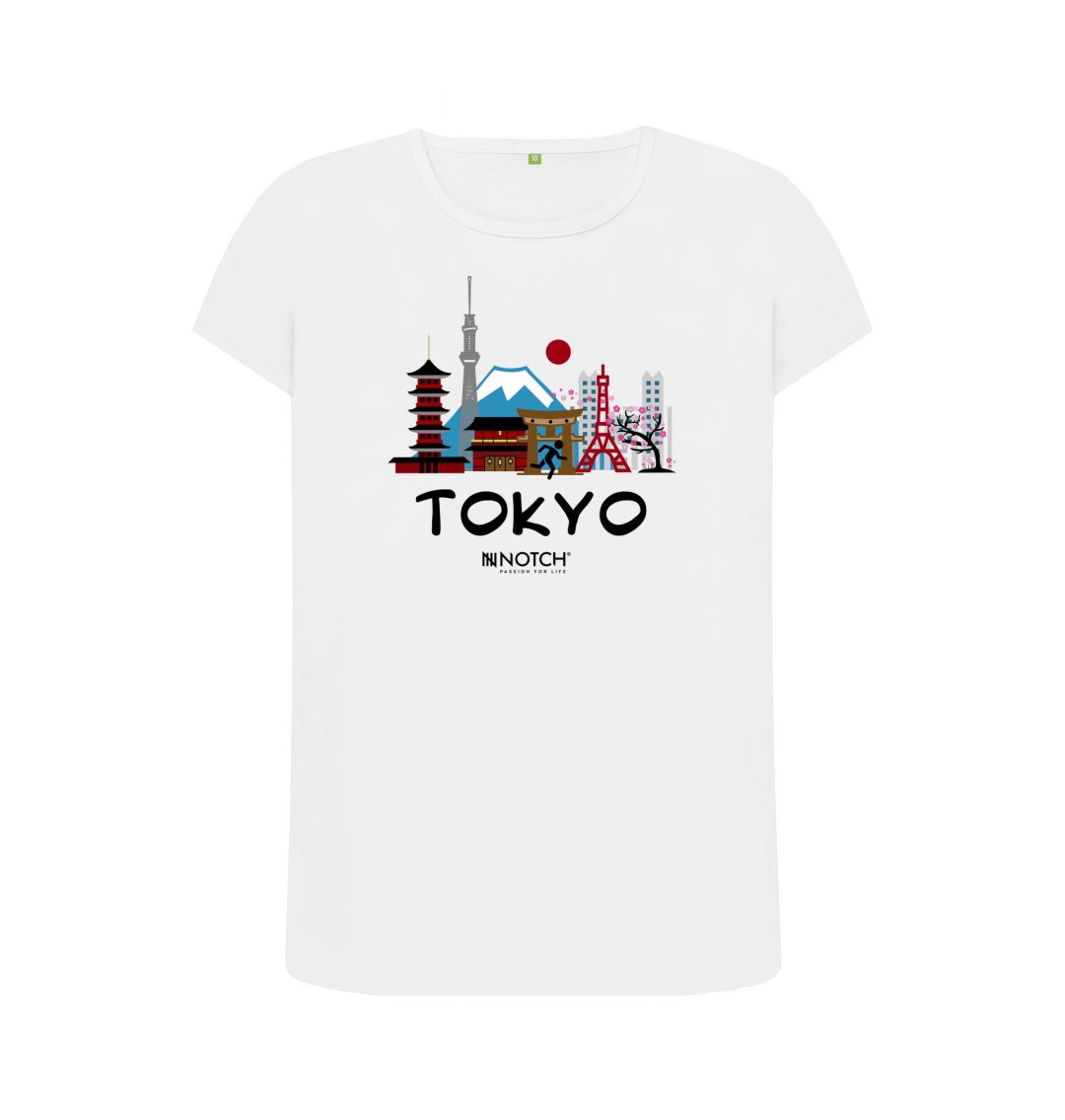 White Tokyo 26.2 Black  Women's T-Shirt