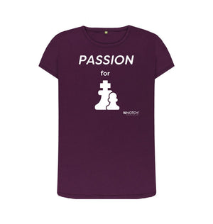 Purple Women's Passion For Chess T-Shirt