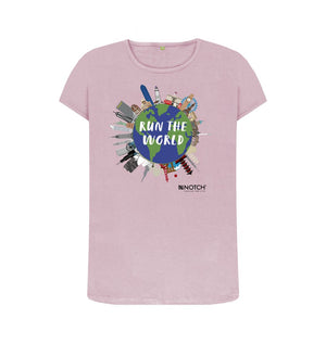Mauve Women's Run The World T-Shirt