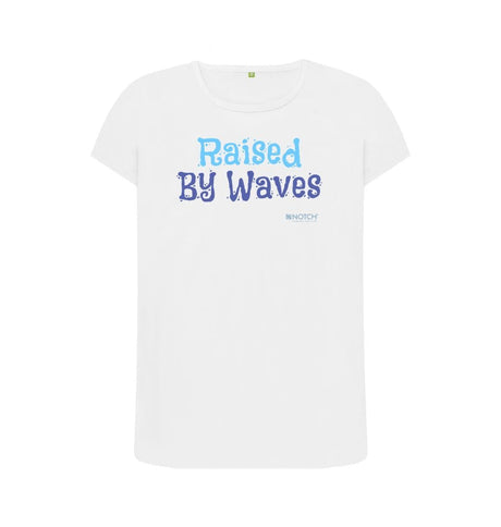White Women's Raised By Waves T-Shirt