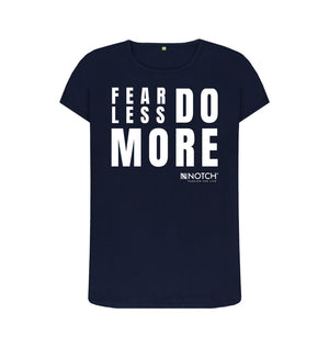 Navy Blue Women's Fearless Do More Notch T-Shirt