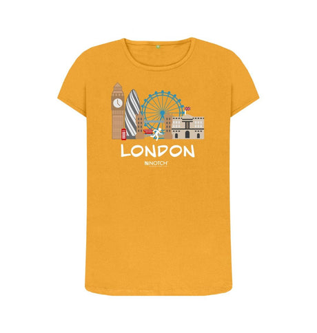 Mustard London 26.2 White Text Women's T-Shirt