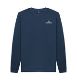 Navy Blue Men's Small Notch Logo Sweater
