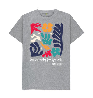 Athletic Grey Men's Leave Only Footprints T-Shirt