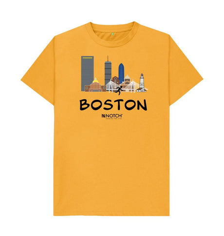Mustard Men's 26.2 Black text Men's T-Shirt