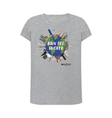 Athletic Grey Women's Run The World T-Shirt