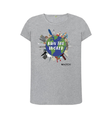 Athletic Grey Women's Run The World T-Shirt