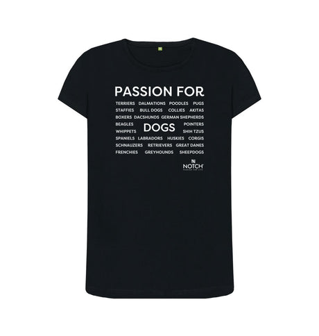 Black Women's Passion For Dogs T-Shirt