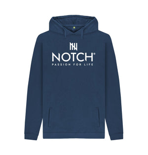 Navy Men's Notch Logo Hoodie