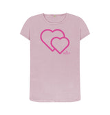 Mauve Women's Pink Heart T-Shirt