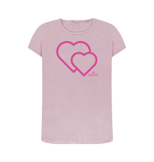 Mauve Women's Pink Heart T-Shirt