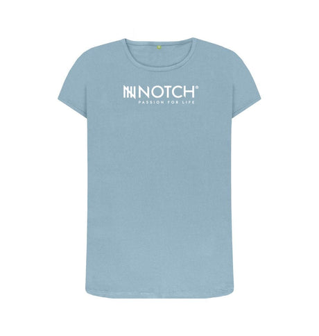 Stone Blue Women's Notch Logo T-Shirt