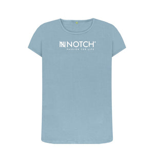Stone Blue Women's Notch Logo T-Shirt