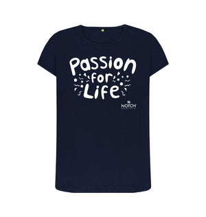 Navy Blue Women's Bubble Passion for Life T-Shirt