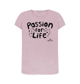 Mauve Women's Black Bubble Passion For Life T-Shirt