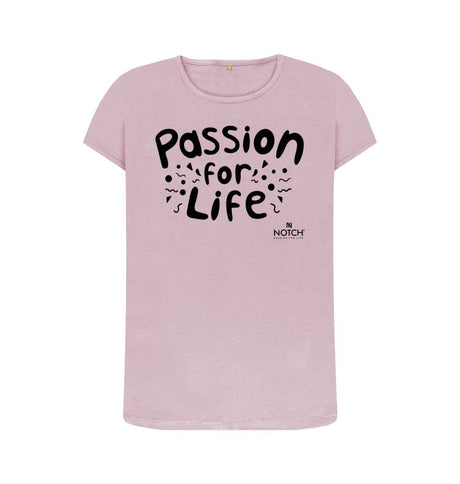 Mauve Women's Black Bubble Passion For Life T-Shirt