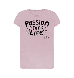 Mauve Women's Black Bubble Passion For Life T-Shirt
