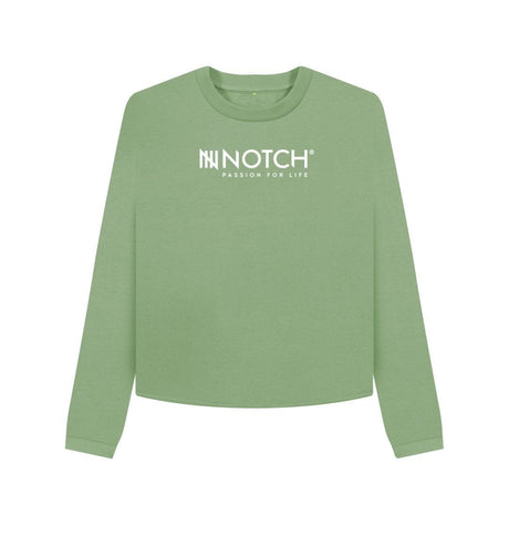 Sage Women's Boxy Notch Jumper