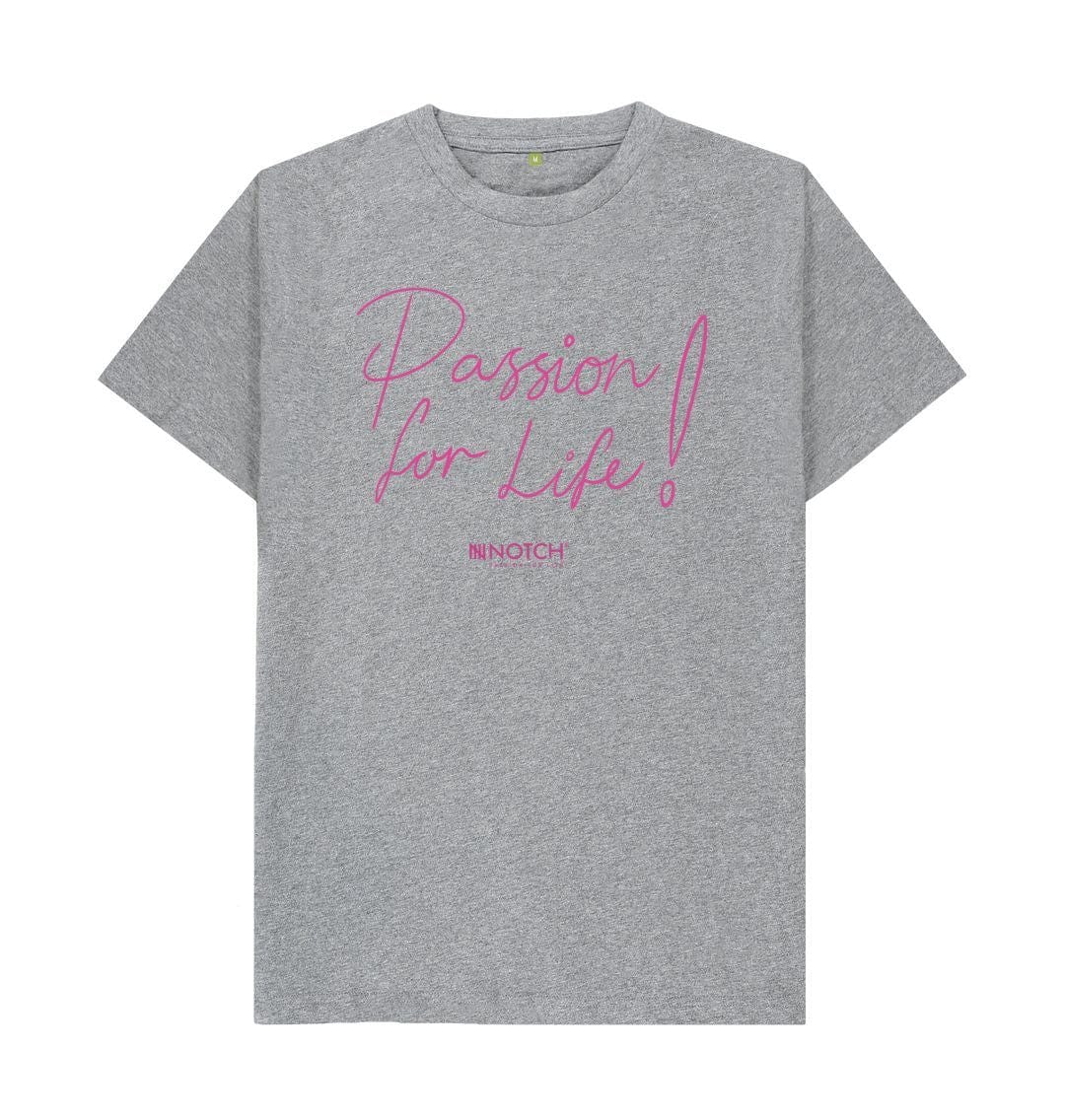 Athletic Grey Passion for Life- pink