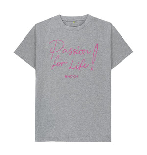 Athletic Grey Passion for Life- pink