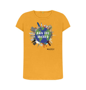 Mustard Women's Run The World T-Shirt