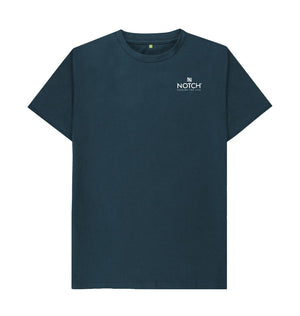 Denim Blue Men's Small Notch Logo T-Shirt