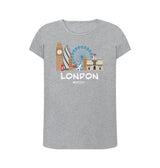 Athletic Grey London 26.2 White Text Women's T-Shirt