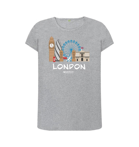 Athletic Grey London 26.2 White Text Women's T-Shirt