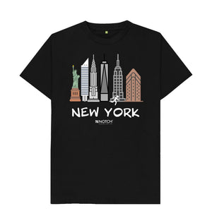 Black New York 26.2 White Men's T-Shirt