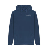 Navy Men's Small Logo Notch Hoodie
