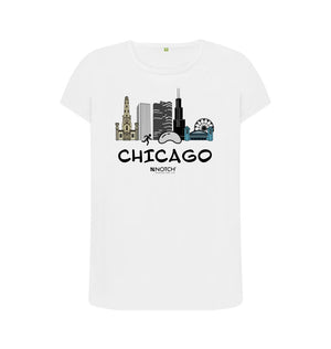 White Chicago 26.2 Black Text Women's T-Shirt