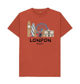 Rust London Marathon Men's T-Shirt - Black Text