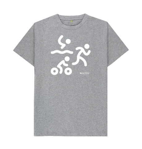 Athletic Grey Men's Triathlon T-Shirt