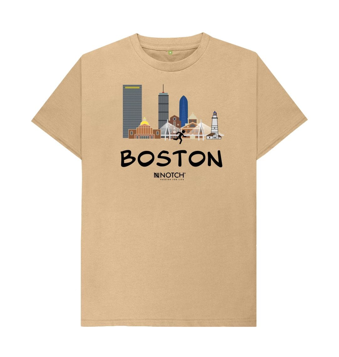 Sand Men's 26.2 Black text Men's T-Shirt