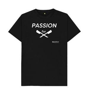 Black Men's Passion For Rowing T-Shirt