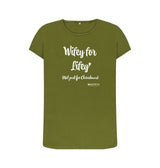 Moss Green Women's Wifey For Lifey T-Shirt