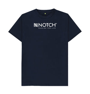 Navy Blue Men's Notch Logo T-Shirt