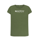 Khaki Women's Notch Logo T-Shirt