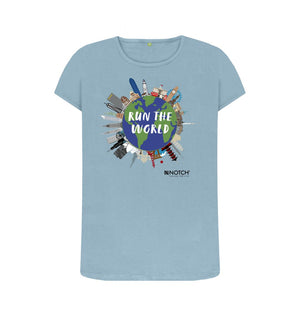 Stone Blue Women's Run The World T-Shirt