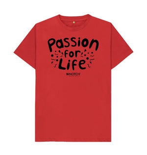 Red Men's Bubble Passion For Life T-Shirt