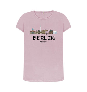 Mauve Berlin 25.2 Black Text Women's T-Shirt