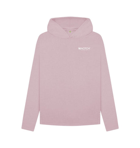 Mauve Women's Small Logo Notch Hoodie