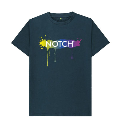 Denim Blue Men's Notch Inked T-Shirt