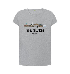 Athletic Grey Berlin 25.2 Black Text Women's T-Shirt