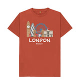 Rust London 26.2 White Text Men's T-Shirt